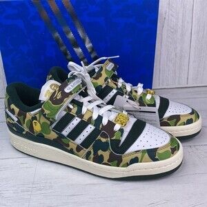 NEW BAPE x Adidas Camo Shoes Sneakers in Mens Size 10 with Box